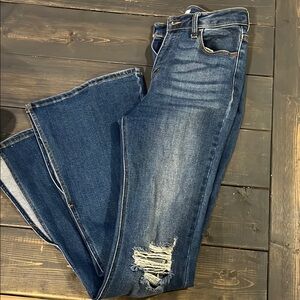 Distressed Blue Women's Jeans